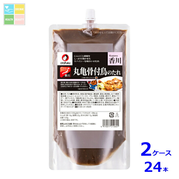 先着限りクーポン付 オタフク ソース 丸亀骨付鳥のたれ500gパウチ&times;2ケース（全24本）送料無料【co】｜うまいもん屋　美美健康サルーテ