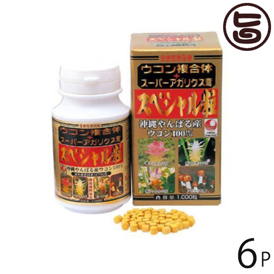 ウコンバナ練りあわせる体 特別粒 1000粒入×6P 沖縄差し上げ物 沖縄 差し上げ物 思わしい お差し上げ物