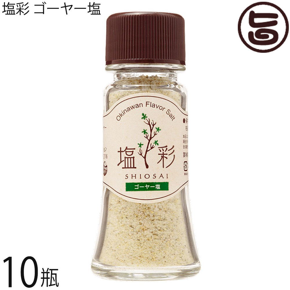 カヨコーポレーション 塩彩 ゴーヤー塩 卓上瓶 20g×10瓶