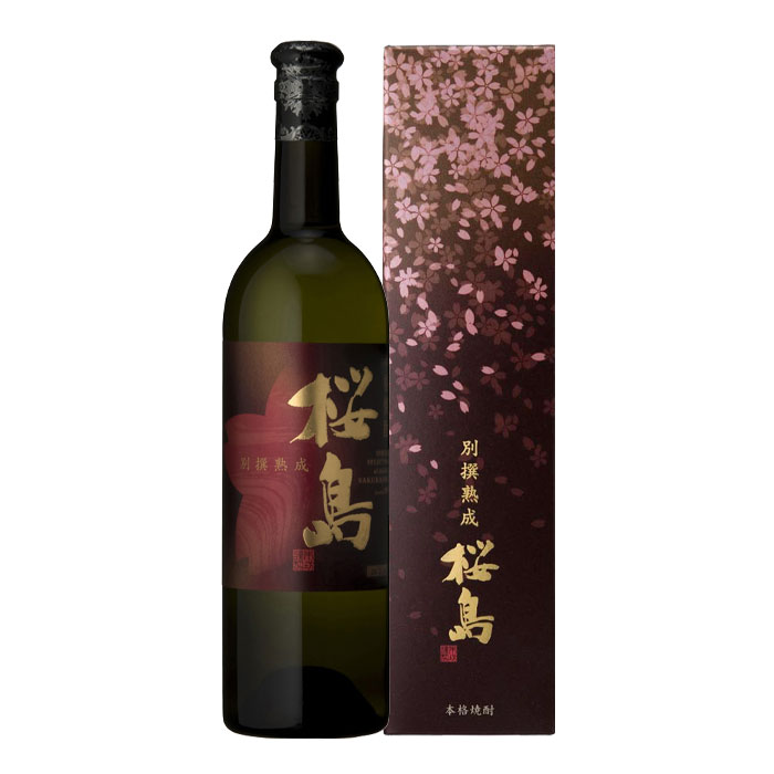本坊酒造 25度別撰熟成 桜島(化粧箱入)750ml瓶×2ケース(全24本) 送料無料|近江うまいもん屋