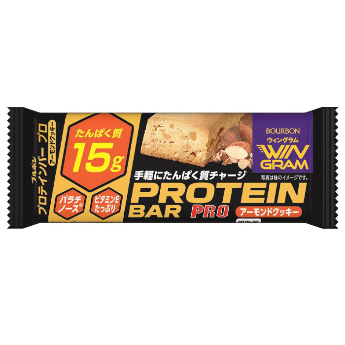 ブルボン プロテインバーPROアーモンドクッキー40g×2ケース(全216本)