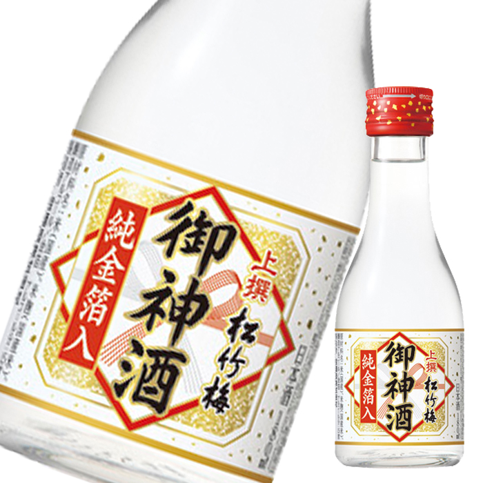 楽天市場】宝酒造 松竹梅 御神酒 純金箔入180ml瓶×2ケース（全24本