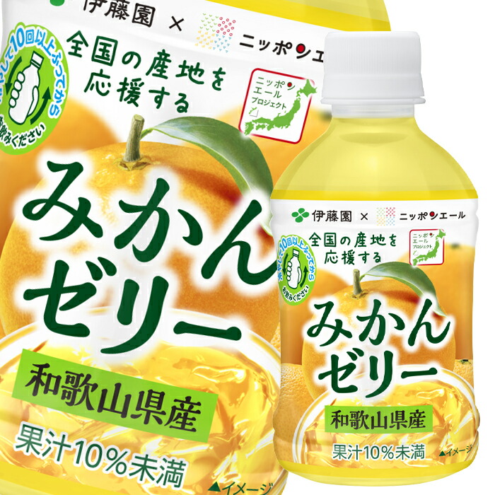 伊藤園 ニッポンエール和歌山県産みかんゼリー280g×2ケース（全48本） 送料無料