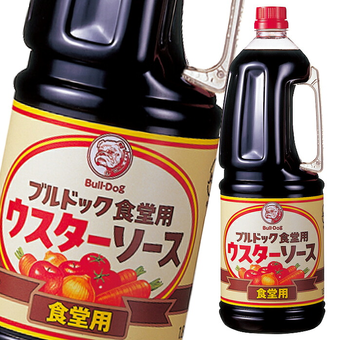 先着限りクーポン付 ブルドックソース ブルドック 食堂用ウスターソース1.8Lハンディパック×1ケース（全6本） 送料無料【co】