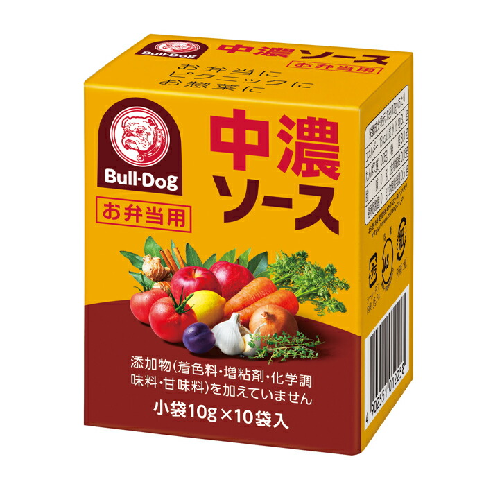 先着限りクーポン付 ブルドックソース ブルドック 中濃ソース お弁当用（10g×10袋）×1ケース（全40本） 送料無料【co】