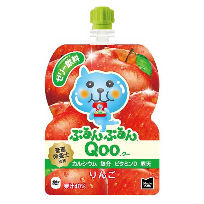 コカ コーラ ミニッツメイド ぷるんぷるんQoo りんご125gパウチ×1ケース（全30本） 送料無料