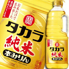 宝酒造 タカラ「純米」本みりん取手付ペットボトル1.8L×1ケース（全6本） 送料無料