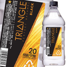 サッポロ 焼酎甲類 トライアングル ブラック 20度1.8Lペット×1ケース（全6本） 送料無料 6,513円