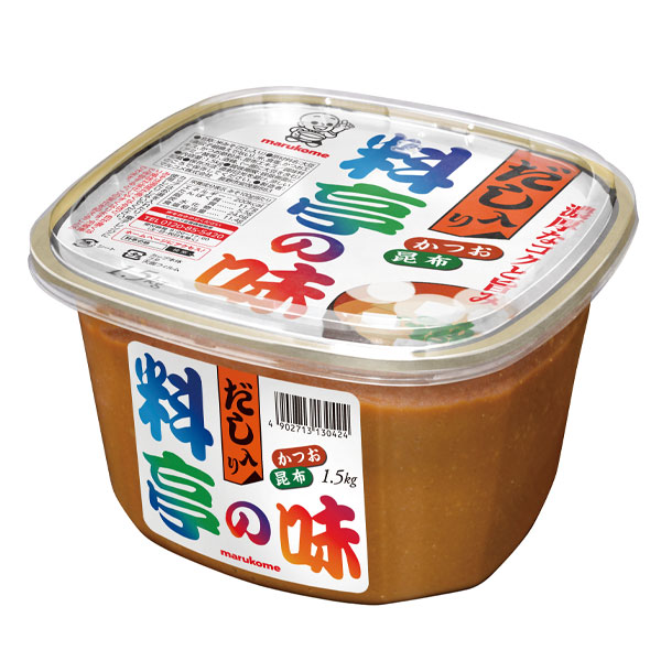 楽天市場】マルコメ だし入り 料亭の味1.5kgカップ×1ケース（全6本