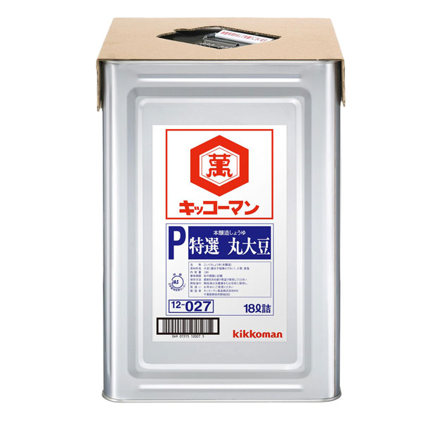 先着限りクーポン付 キッコーマン P特選 丸大豆しょうゆ18L天パット缶&times;2本 送料無料【co】｜近江うまいもん屋 10,517円