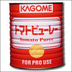 先着限りクーポン付 カゴメ トマトピューレー1号缶3000g×1ケース（全6本） 送料無料【co】
