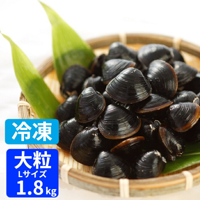 大粒 冷凍 送料無料 砂抜き済み 宍道湖産 Lサイズ 1.8ｋg（900ｇ×2）  漁師直送 島根県 シジミ 味噌汁 用 蜆 汁 お吸い物 ヤマトシジミ 贈答 贈り物 国産 天然 ギフト オルニチン 亜鉛 クラムチャウダー 二日酔い 高級 お鍋 貝 産直 グルメ 大竹屋