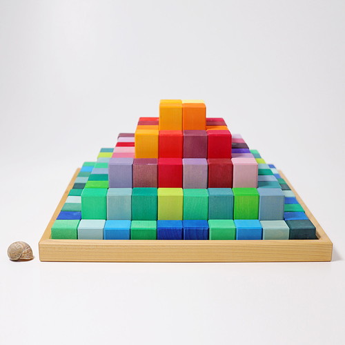 にじのステップブロック（GM42090）【グリムス/Grimms】【2歳頃から】※キャンセル不可 ※送料無料（一部地域を除く）