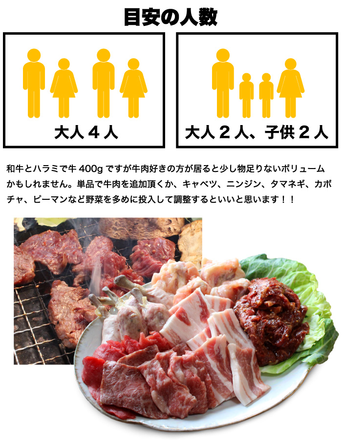 楽天市場 送料無料 うまかもん焼肉5種盛 1kg 3 4人前 うまかもん さつま