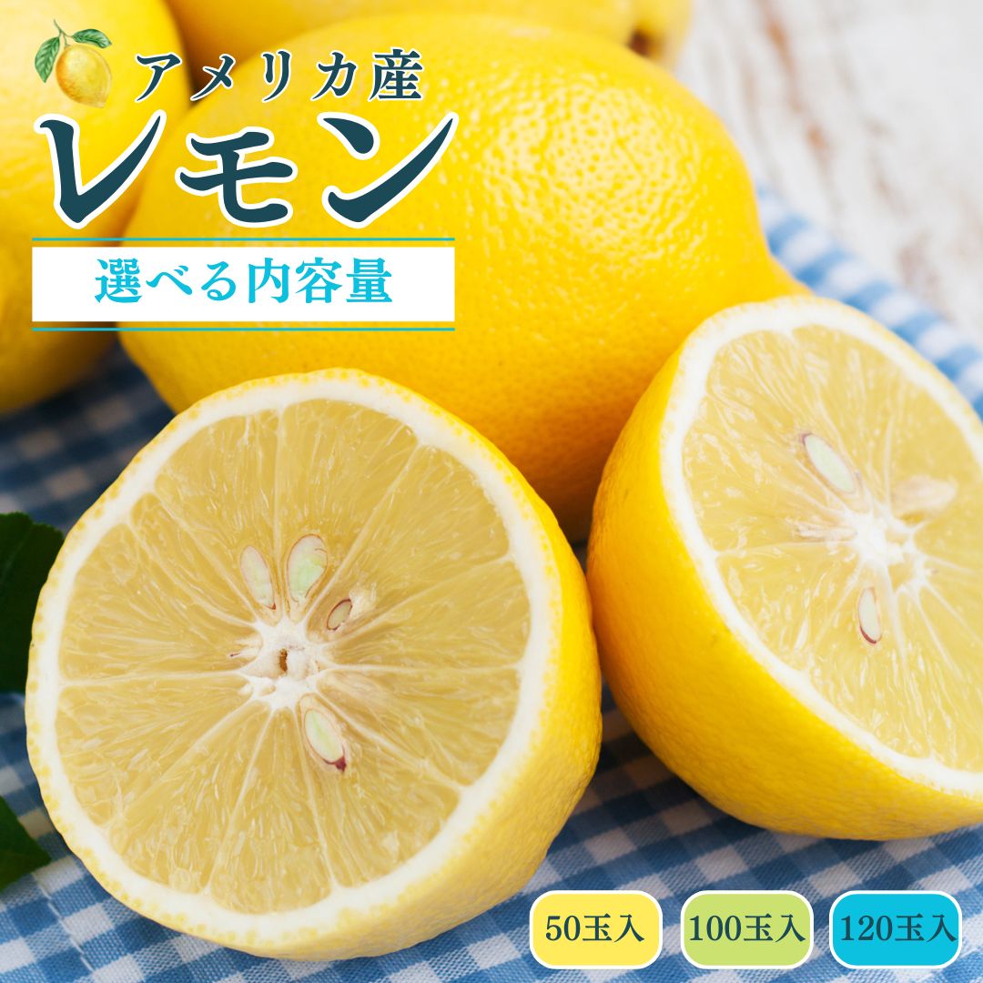 アメリカ産 レモン まとめ買い 選べる容量 （50玉/100玉/120玉）