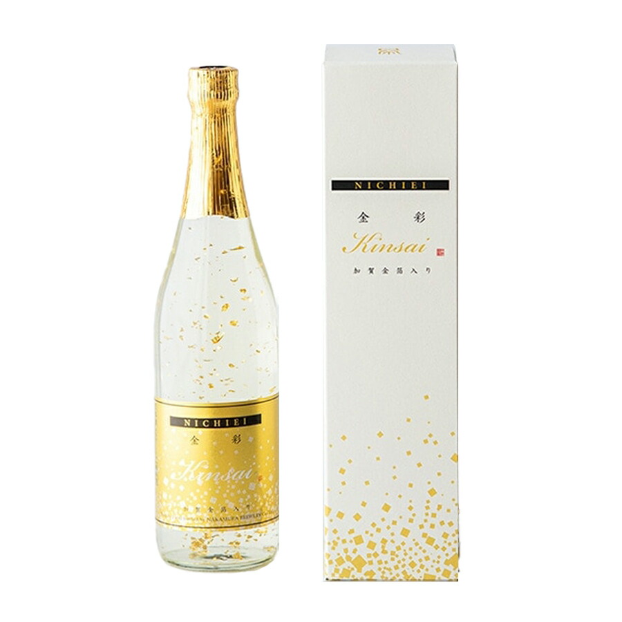 楽天市場】日榮(日栄)加賀金箔入 金彩 純米酒720ml 2本セット(ギフト
