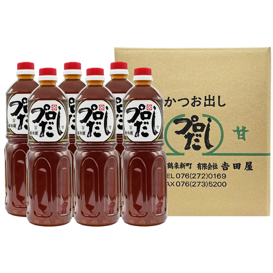 【賞味期限約90日】吉田屋 プロだし1000ml 6本入画像