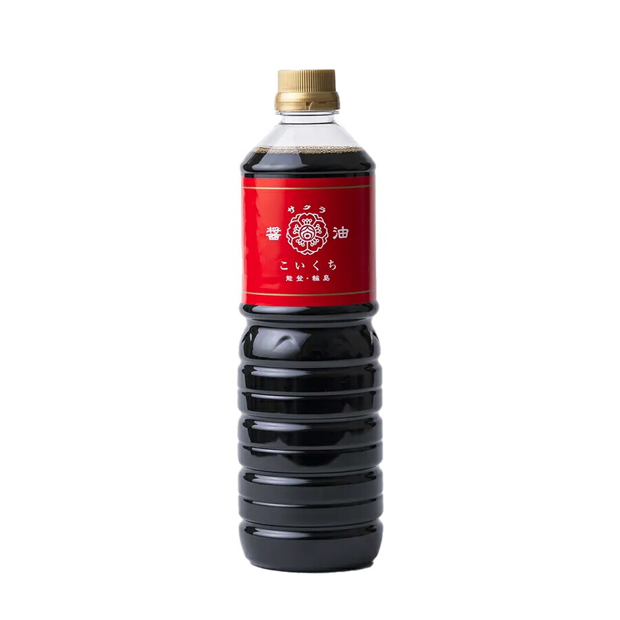 サクラしょうゆ(サクラ醤油)鶴(こいくち) 1000mlペットボトル入り【賞味期限1年以上】｜上質を金沢から。UMANO 店