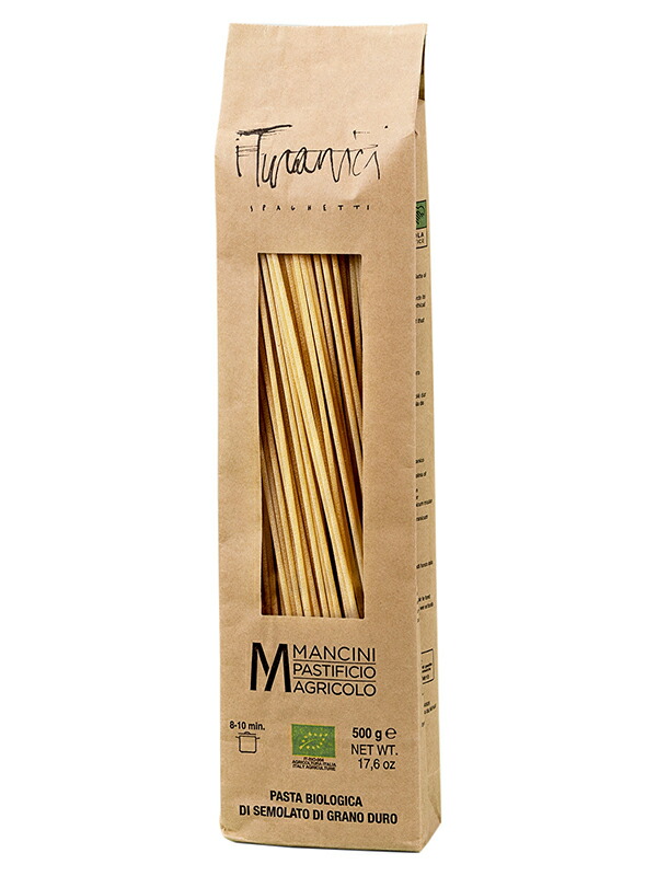 【2袋以上で送料700円〜】パスタマンチーニ 有機スパゲッティ・トゥラニチ(太さ約2.2mm)500g※ラッピング不可【賞味期限6ヶ月以上】  上質を金沢から。UMANO