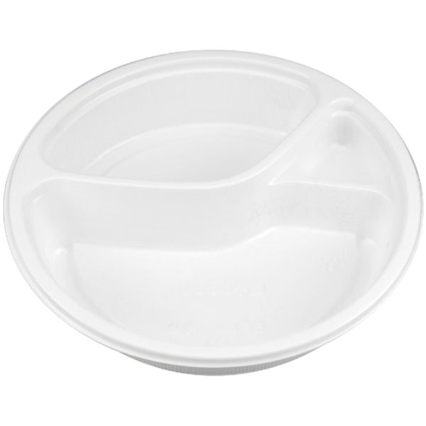 カレー・洋食容器　ＢＦカレー内８　ホワイト本体／ＢＦカレー内８　嵌合蓋　Ｕ字穴（５０枚セット）【キーワード】