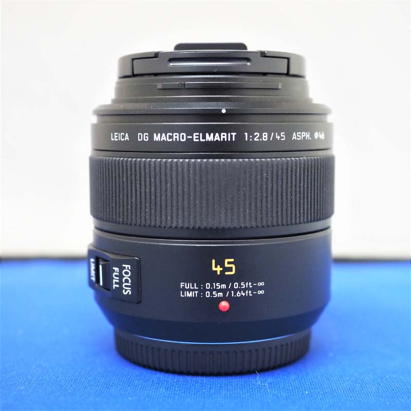 【中古】Panasonic LEICA DG MACRO-ELMARIT 45mm/F2.8 ASPH./MEGA O.I.S.｜梅田フォトサービス