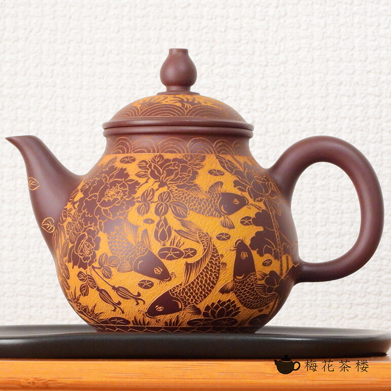 台湾作家茶壺 陶作坊│陳威恩落灰花正把壺EC01
