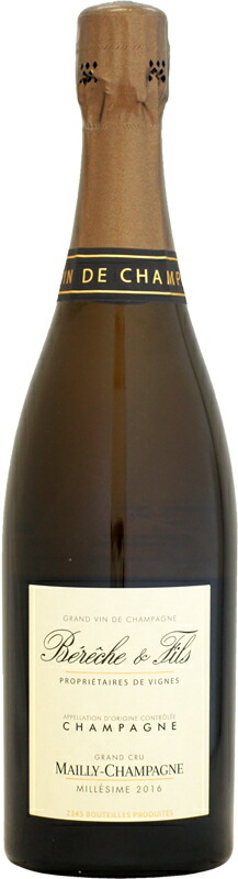 ベレッシュ マイィ シャンパーニュ グラン・クリュ ミレジム エクストラ・ブリュット [2016]750ml 22,176円
