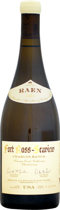 レイン チャールズ・ランチ シャルドネ フォート・ロス・シーヴュー [2024]750ml (白ワイン)