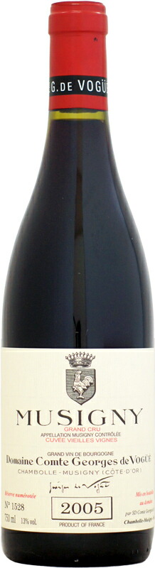 ドメーヌ・コント・ジョルジュ・ド・ヴォギュエ ミュジニー グラン・クリュ ヴィエーユ・ヴィーニュ [2005]750ml【正規品】