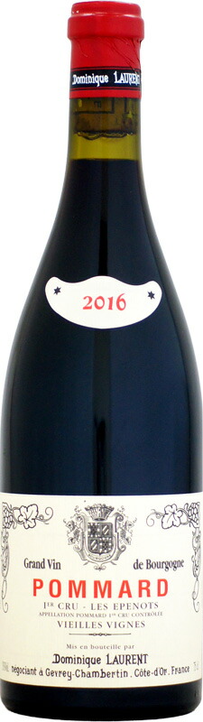 ドミニク・ローラン ポマール 1er レ・ゼプノ ヴィエーユ・ヴィーニュ [2016]750ml