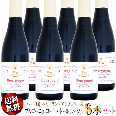 【送料無料】6本セット 【ハーフ瓶】ベルトラン・アンブロワーズ ブルゴーニュ コート・ドール ルージュ [2022]375ml (赤ワイン)