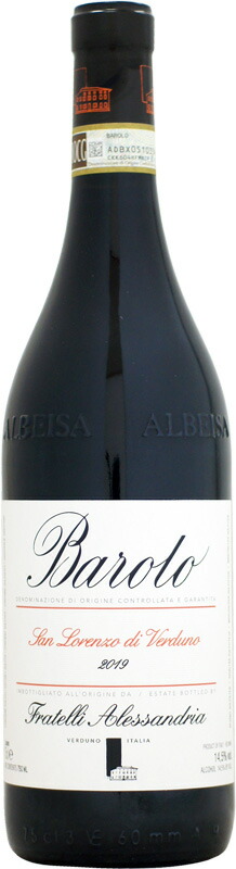 【楽天市場】フラテッリ・アレッサンドリア バローロ サンロレンツォ・ディ・ヴェルドゥーノ [2019]750ml (赤ワイン)：ウメムラ