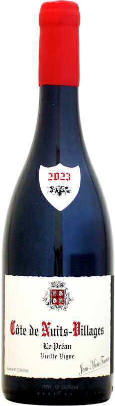 【クール配送】ジャン・マリー・フーリエ コート・ド・ニュイ・ヴィラージュ ル・プレオー VV [2023]750ml (赤ワイン)｜ウメムラ　Ｗｉｎｅ　Ｃｅｌｌａｒ
