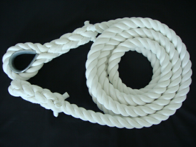 登り綱　ターザンロープ　トレーニングロープ 楽天市場】ターザンロープ 麻ロープ 30mmx2m ワッパ部分コース有 登り