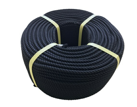縄索/切売り/クレモナロープ 黒 ５粍×２００Ｍ
