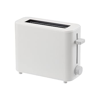 【中古】【幅わずか8糎超パウダーコンパクト】 ±0 つけ加える差し引き絶無 ポップアップトースター1枚焼き(白いこと) XKT-V030(W) 重さ1kg 一人暮らし 省あき場所 ギ