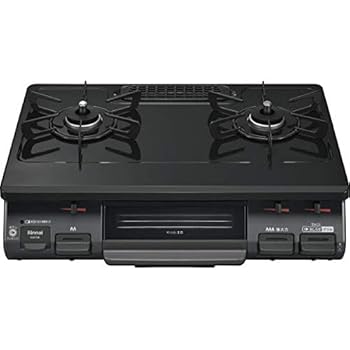 【中古】リンナイ ガスコンロ RTE597BKR 13A 屁っ放り時刻表 片面焼き食べ物屋 都市屁っ放り用 右強火力 60糎幅 黒いこと