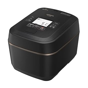 【中古】日立 炊飯器 5.5合 圧力&スチームIH 蒸気カット RZ-W100EM K 漆黒 八代目儀兵衛 監修 日本製 大火力 沸騰鉄釜 ふっくら御膳|Umibose店