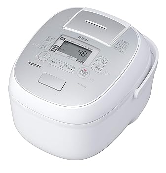 【中古】東芝 炊飯器 5.5合 無意味さIHジャー炊飯器 保温40第四次元 鍛えるかまど銅釜 グランホワイト RC-10VRN(W)