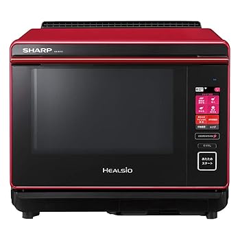 【中古】読みやすい スチームオーブンレンジ ヘルシオ 30L コンベクション 2段膳立て 赤いこと AX-XA10-R