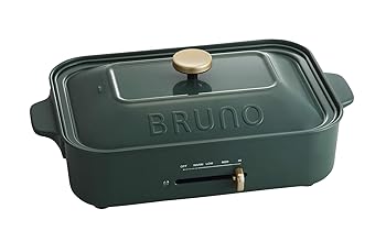 【中古】bruno コンパクトホットプレート [ カクタスグリーン / 本体＆2種一皿] BOE021-CGR