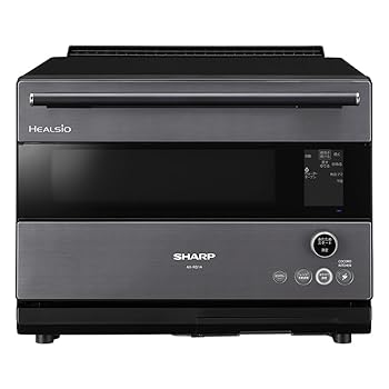 【中古】読みやすい ウォーターオーブンヘルシオ AX-RS1A-H 薄墨色 2段 コンベクション まかせて膳立て スマホ協同 高性能検出器 ハイグレードモデル