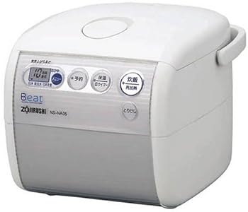 【中古】ZOJIRUSHI BEAT ちょっと炊け パソコン炊飯ジャー 音楽的リズム白いこと NS-NA05