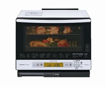 【中古】HITACHI ヘルシーシェフ オーバーヒート湯烟オーヴン範囲 パール白いこと MRO-JV100-W