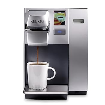 【中古】Keurig K155のOffice Proのシングル優勝杯商業主義Kカップポッドコーヒーメーカー、しろがね色