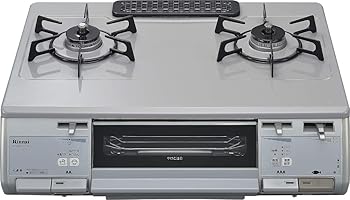 【中古】リンナイ 屁っ放り時刻表 水絶無両面焼 LP用 右強火 薄墨色 KGM63VTGR LP
