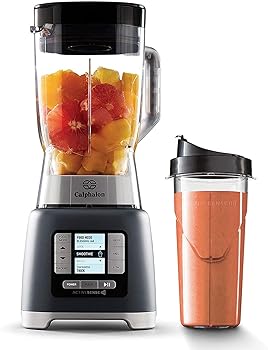 【中古】Calphalon 2099742 ActiveSense 2 Liter Blender with Blend N Go Smoothie Cup, Gray