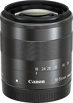 【中古】Canon 標準ズームレンズ EF-M18-55mm F3.5-5.6IS STM ミラーレス一眼対応|Umibose店
