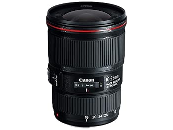 【中古】Canon 広角望遠レンズ EF16-35粍 F4L IS USM フルサイズ相応う EF16-3540LIS