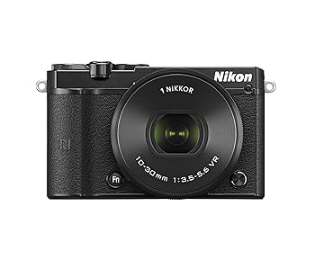 【中古】Nikon 鏡鑑受け答え一眼 Nikon1 J5 標準尺度パワーズームレンズキット 黒いこと J5HPLKBK